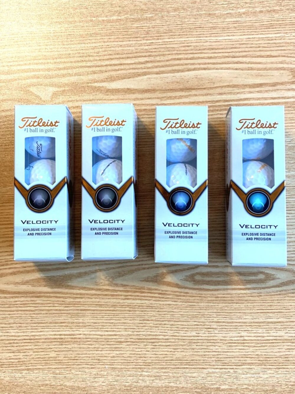 Titleist Velocity White Golf Balls Branded One Dozen New in Sleeves Continental